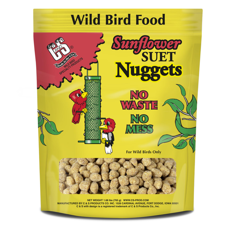 Retail packaging for C&S Sunflower Suet Nuggets