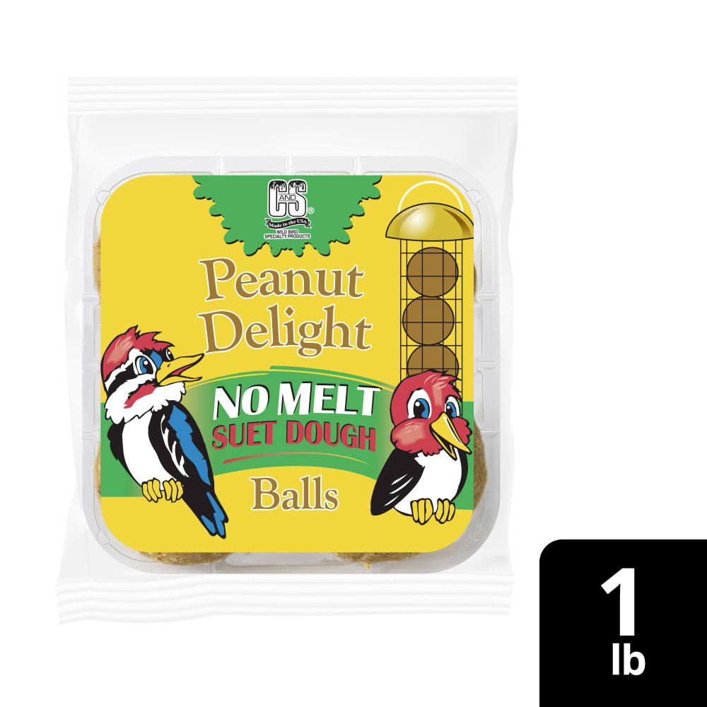 Retail packaging for C&S Peanut delight no melt suet dough balls