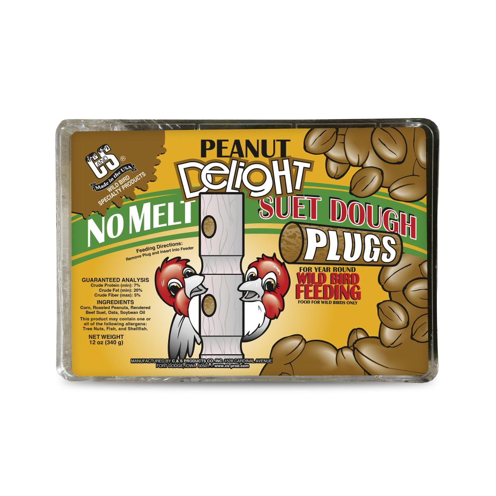 Retail packaging for C&S  Peanut Delight No Melt Suet Dough Plug