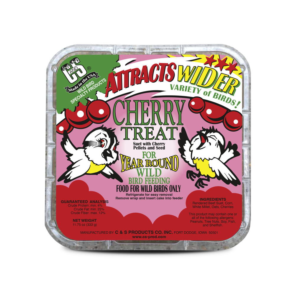 Retail packaging for C&S Cherry Suet Treat