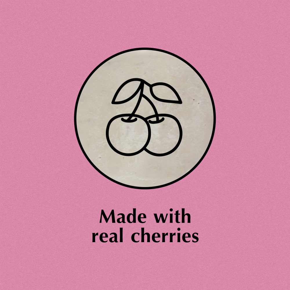 Made with real cherries