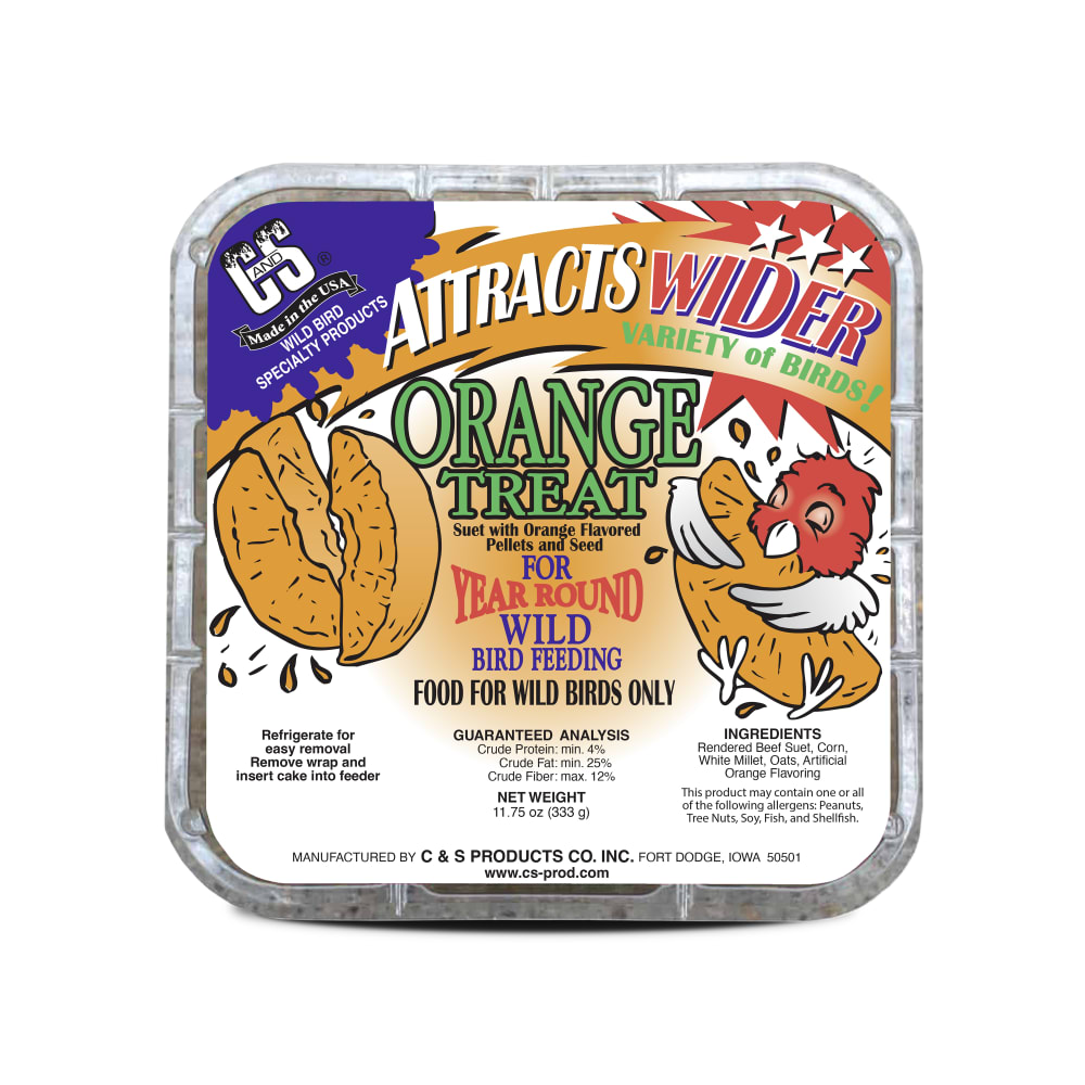 Retail packaging for C&S Orange Suet Treat